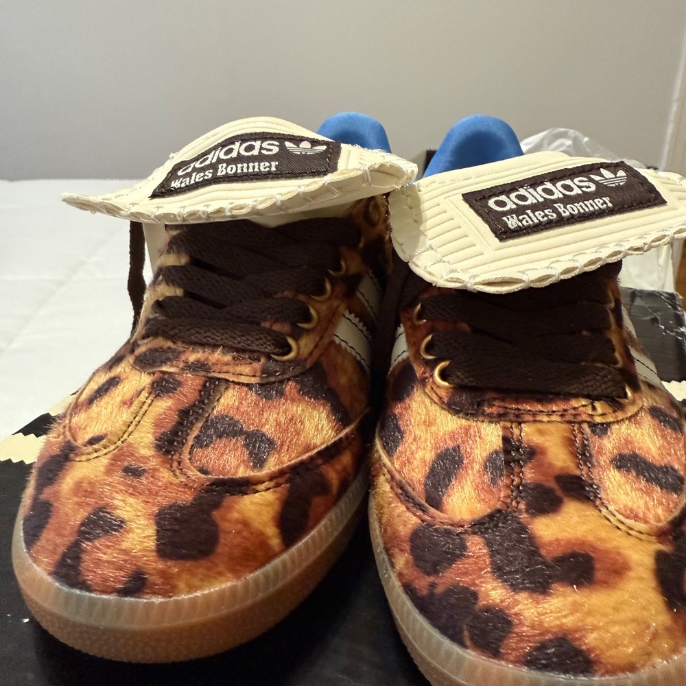 Adidas x Wales Bonner Pony Tonal Samba Leopard US 5 - Picture 4 of 9